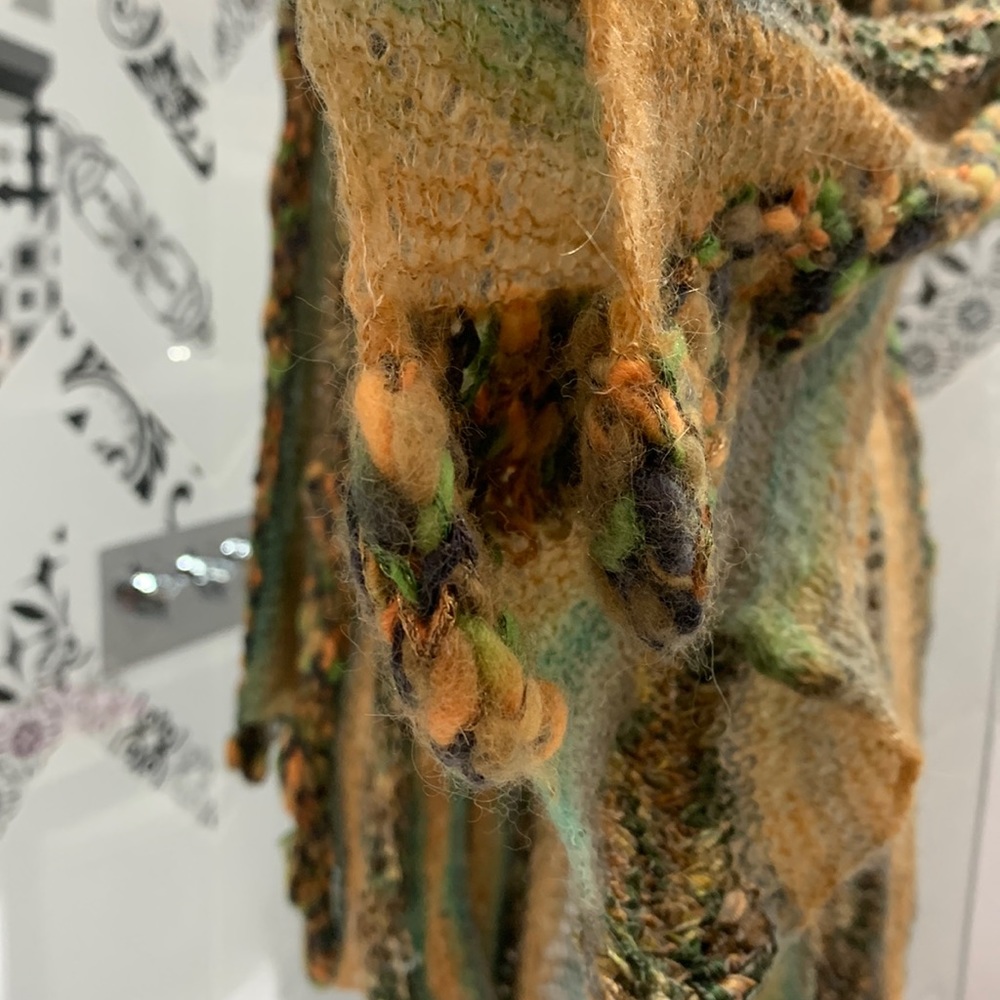 KNITTED BY ME🌺OOAK🌺Handmade Cardigan with Hat - Picture 9 of 17